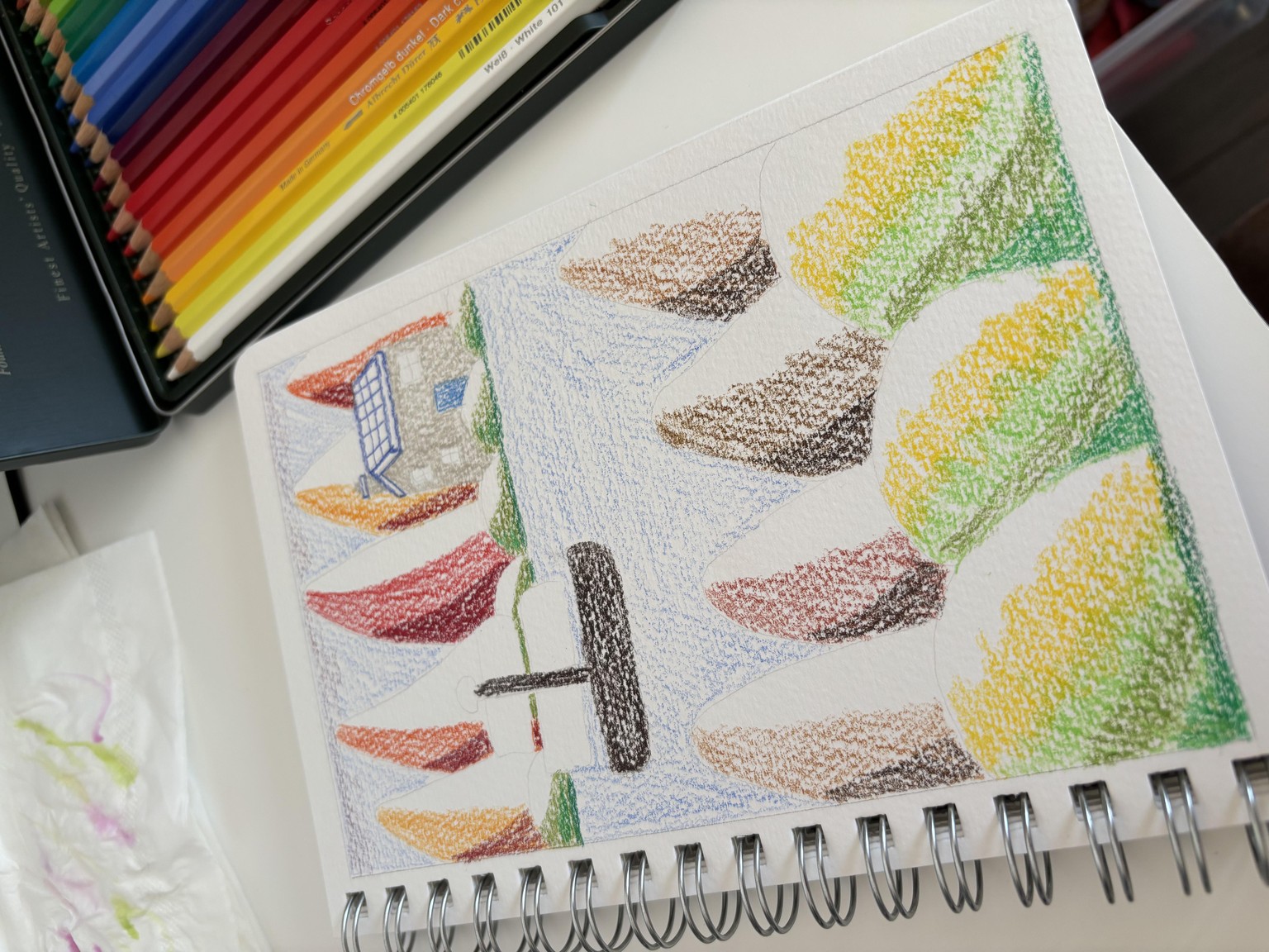 Watercolor pencils practice - image 1 - student project