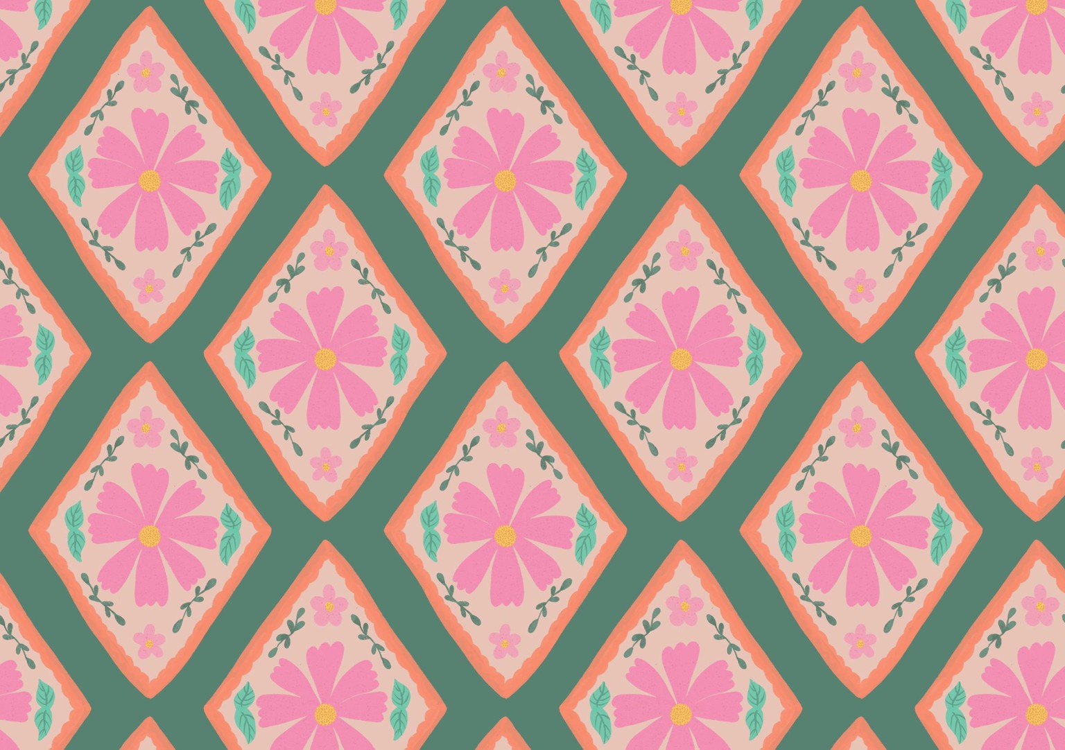 Scallop and diamond repeats - image 1 - student project