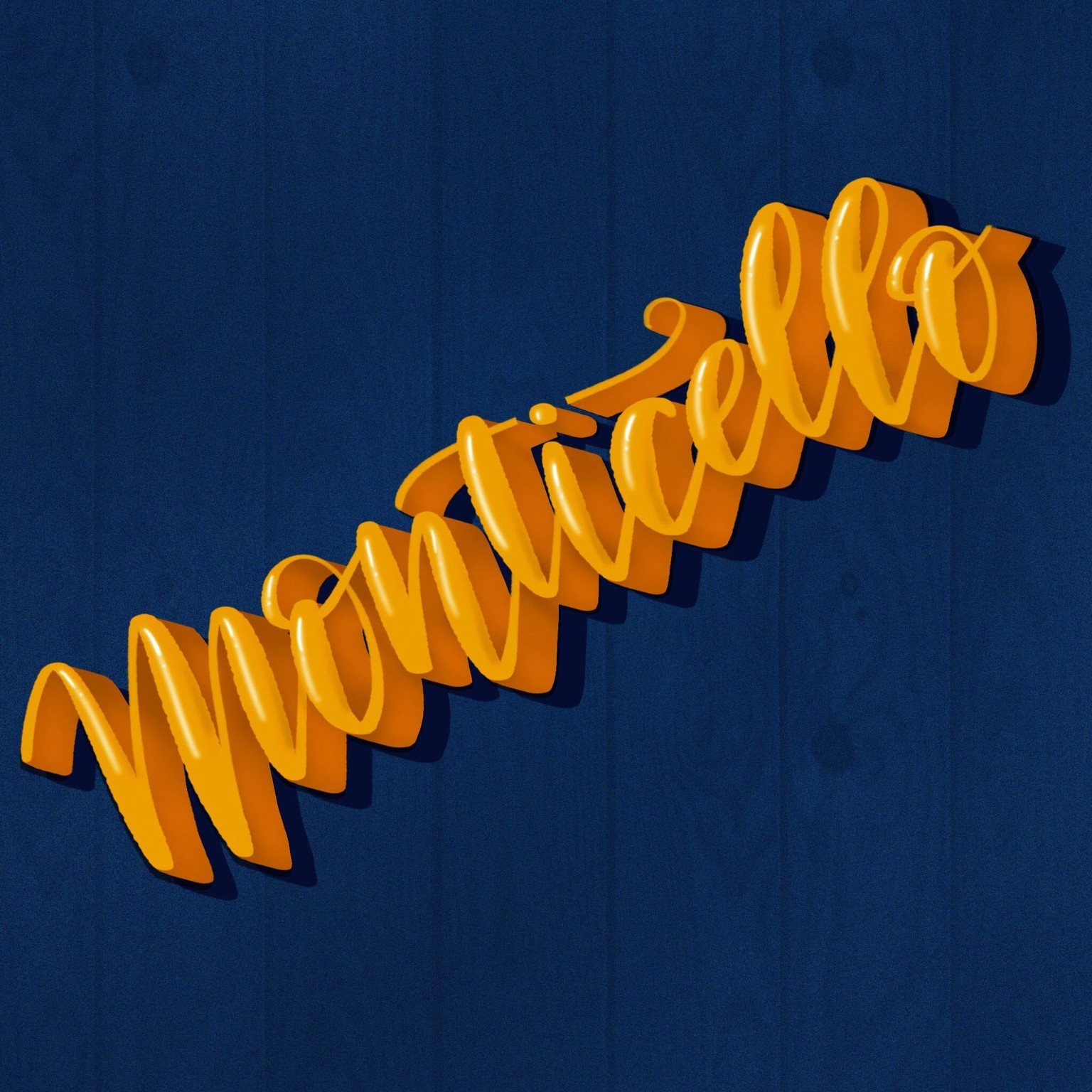 Monticello 3D iPad lettering - image 1 - student project