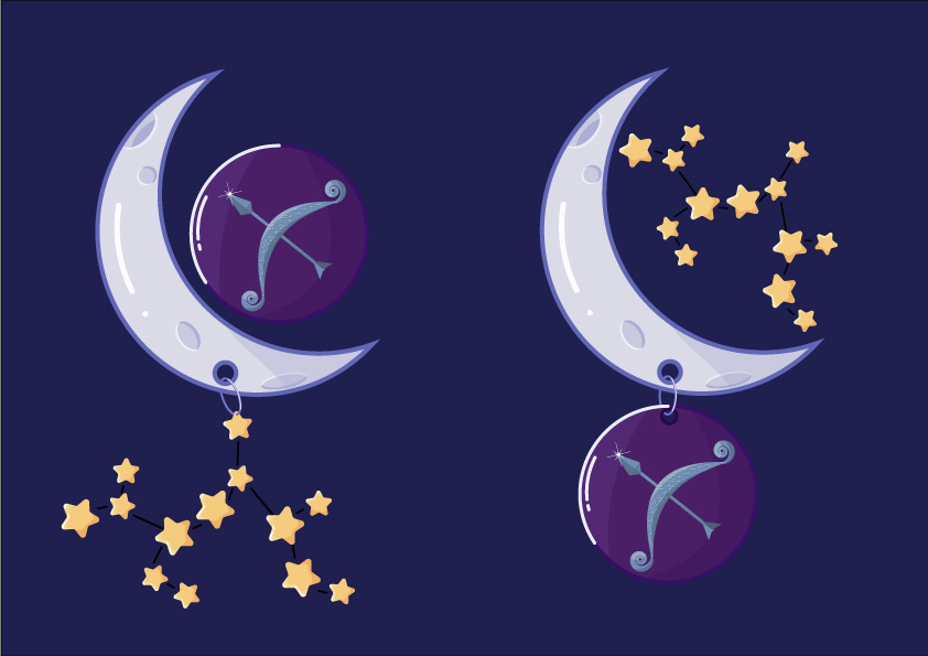 Space Theme - Zodiac illustrations - image 4 - student project