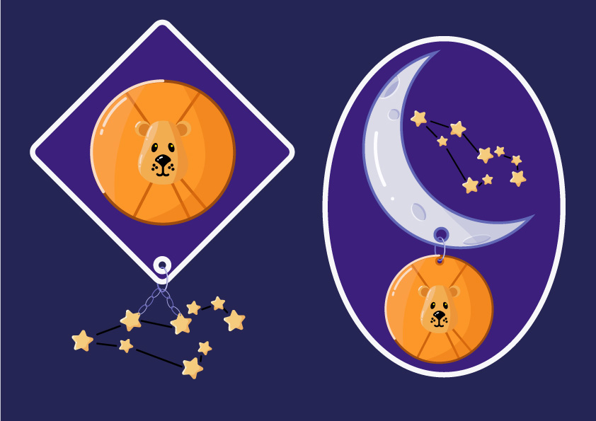 Space Theme - Zodiac illustrations - image 2 - student project