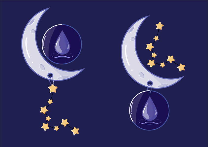 Space Theme - Zodiac illustrations - image 3 - student project