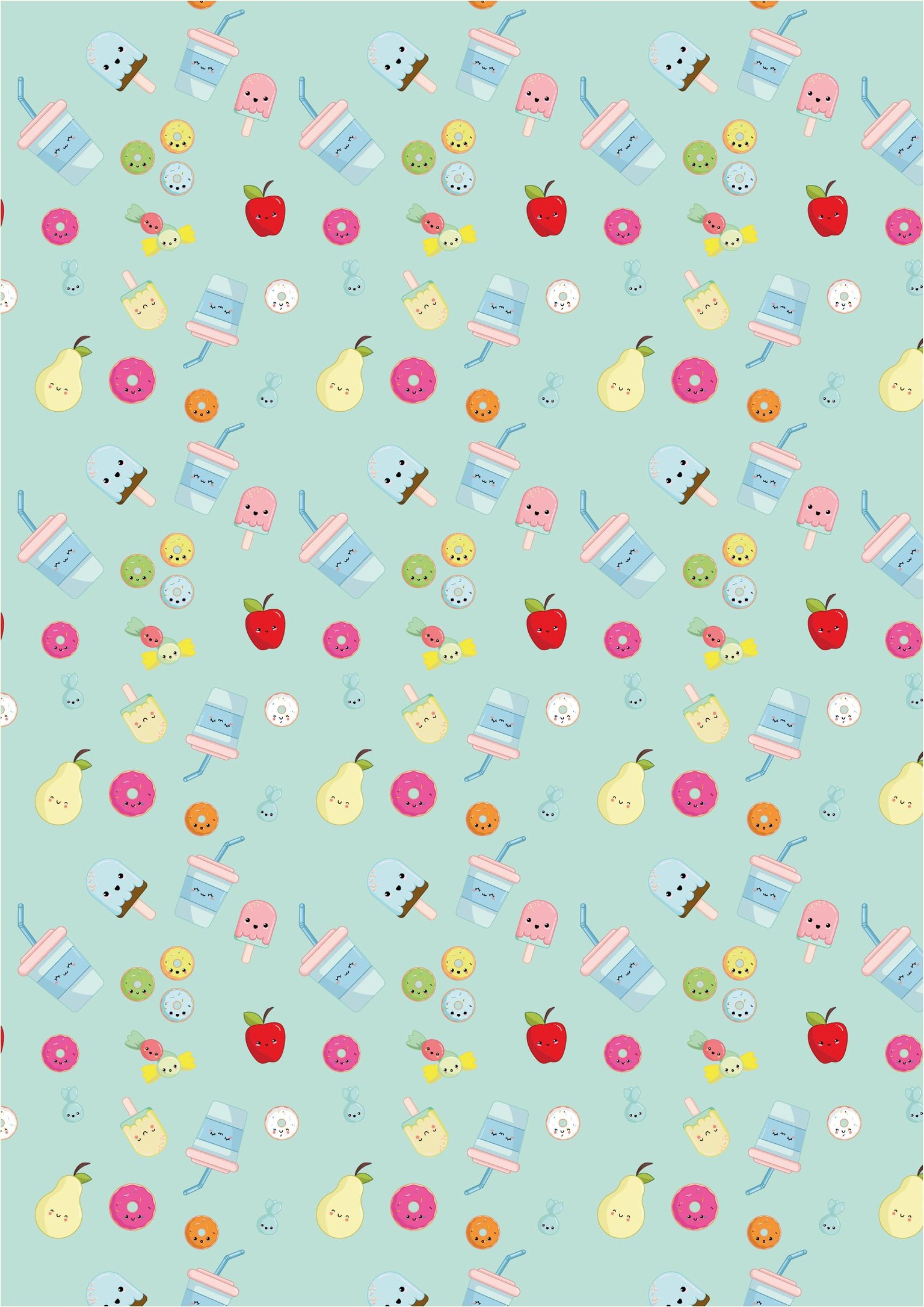Kawaii food illustration - image 2 - student project