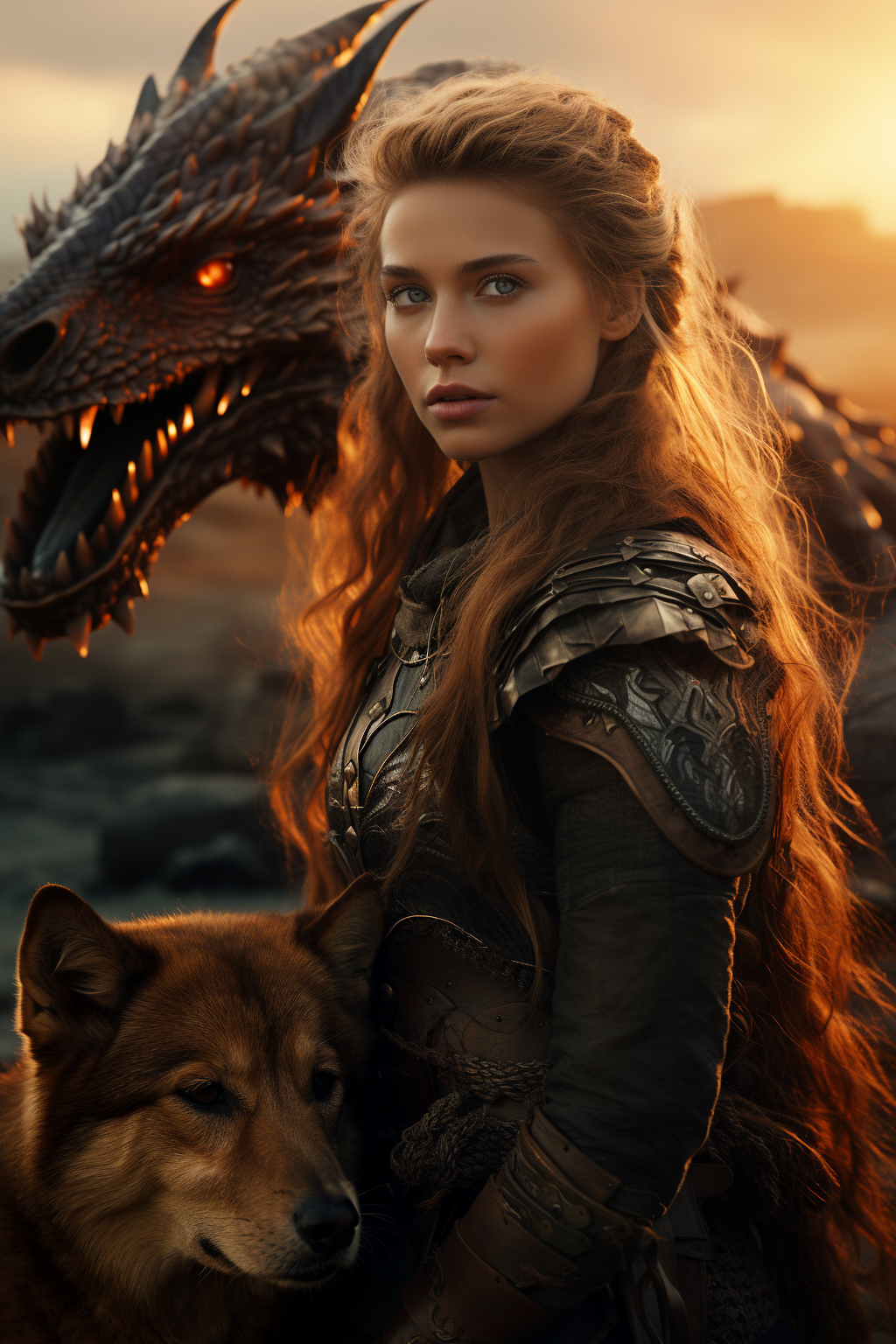 Owl & Warrior Woman - image 1 - student project