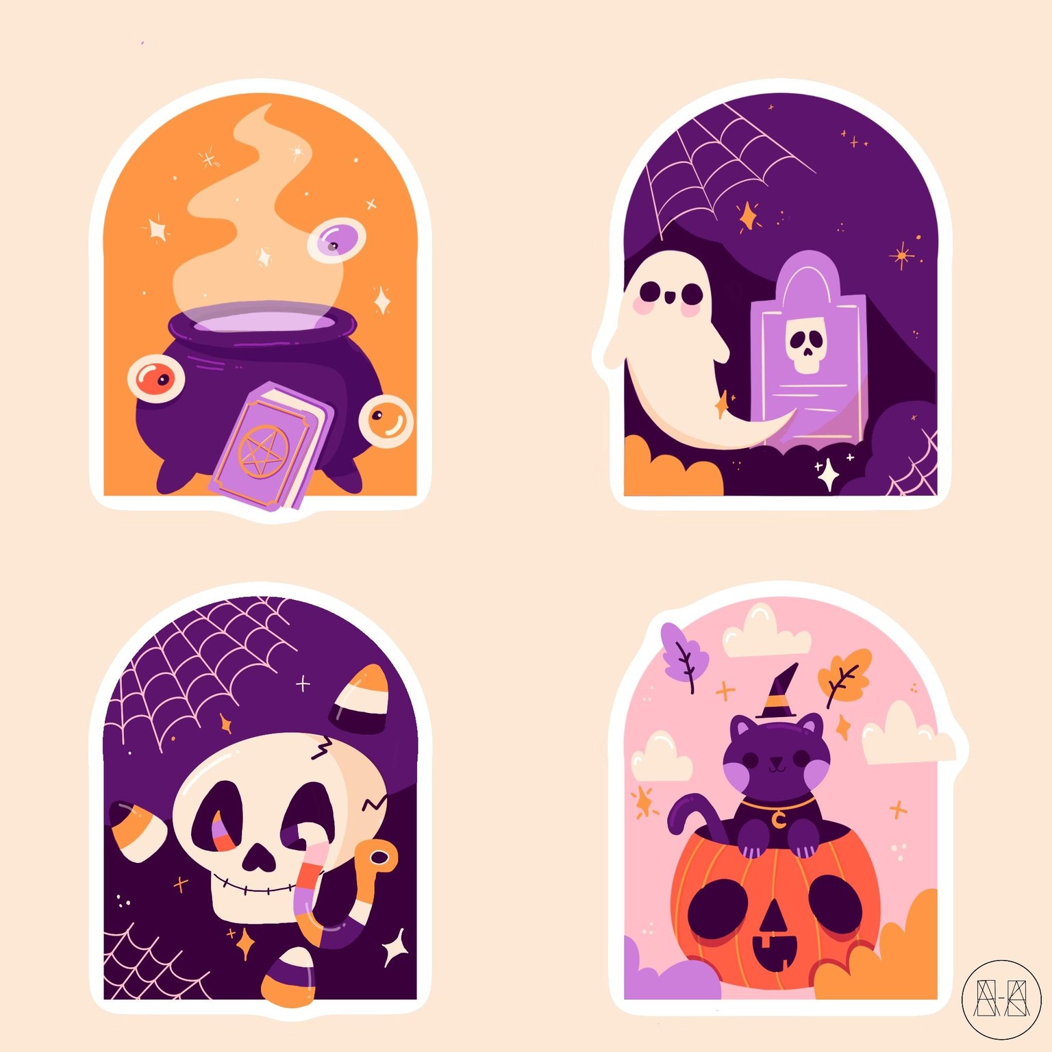 Stickers Halloween - image 1 - student project