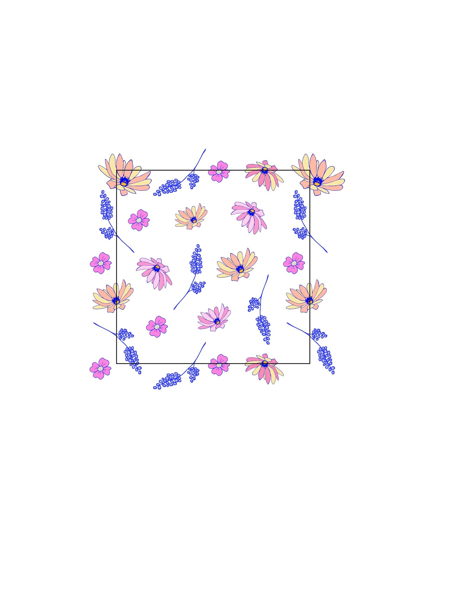 Flowers Pattern - image 1 - student project