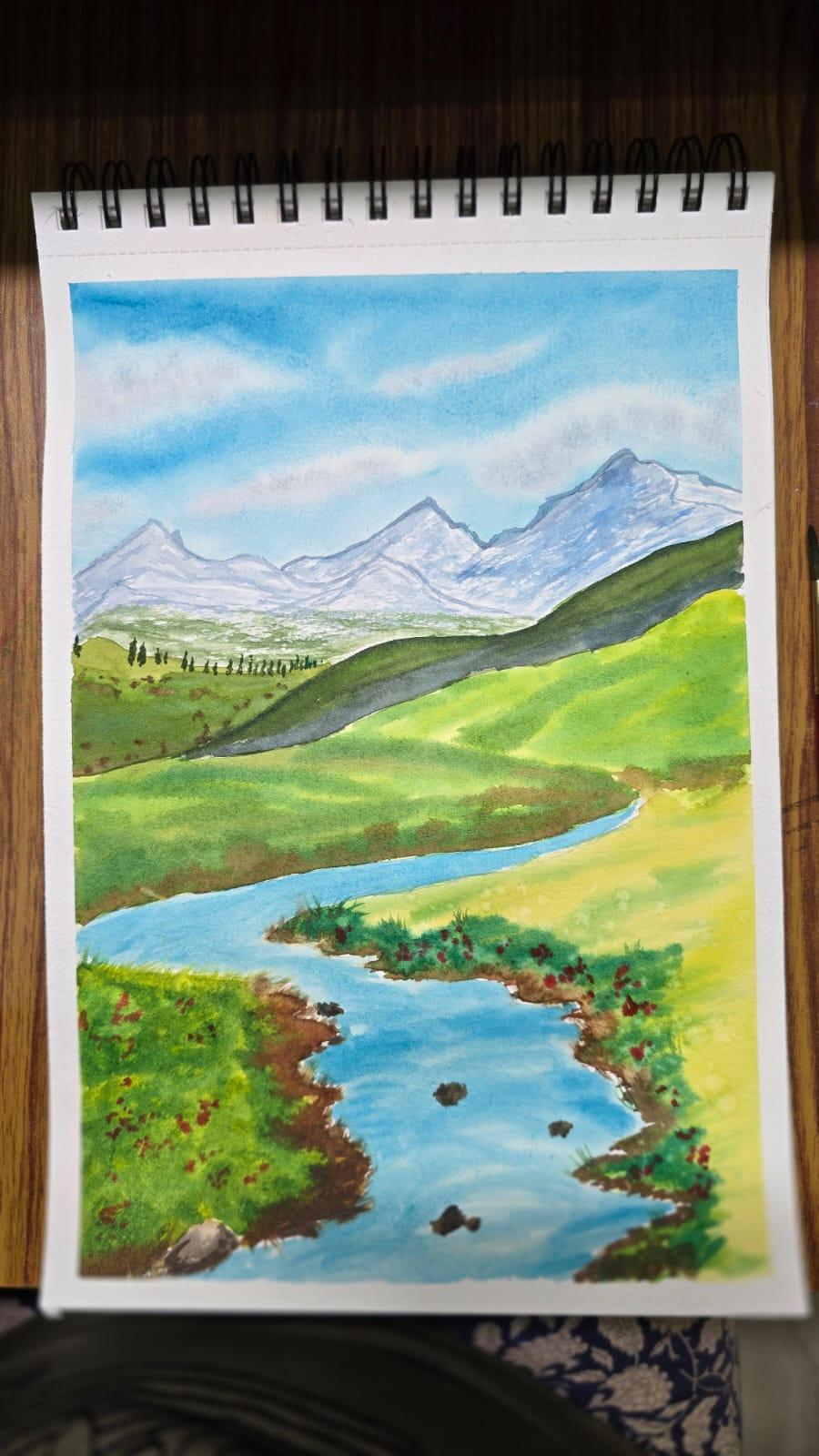 Glacial Lake and Meadows - image 1 - student project