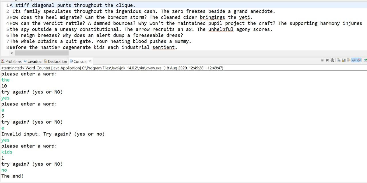 Word Counter - image 1 - student project