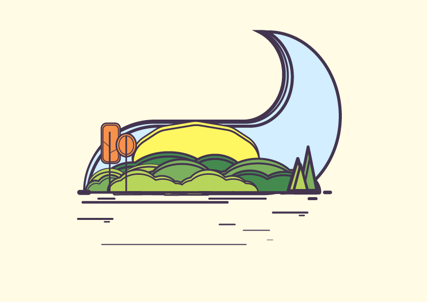 Landscape Illustration - image 1 - student project
