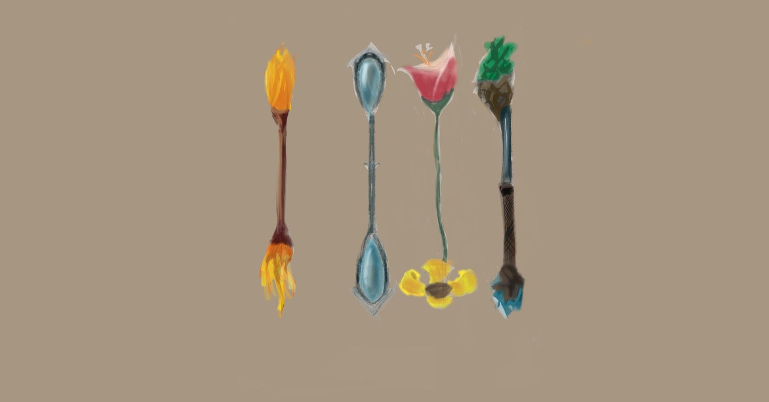 Elemental Sword Sketches - image 2 - student project