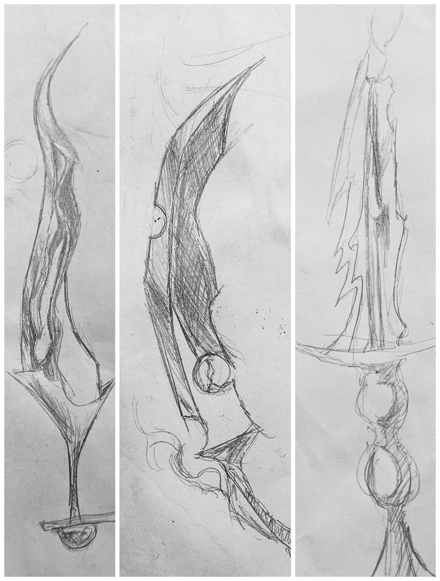 Elemental Sword Sketches - image 3 - student project