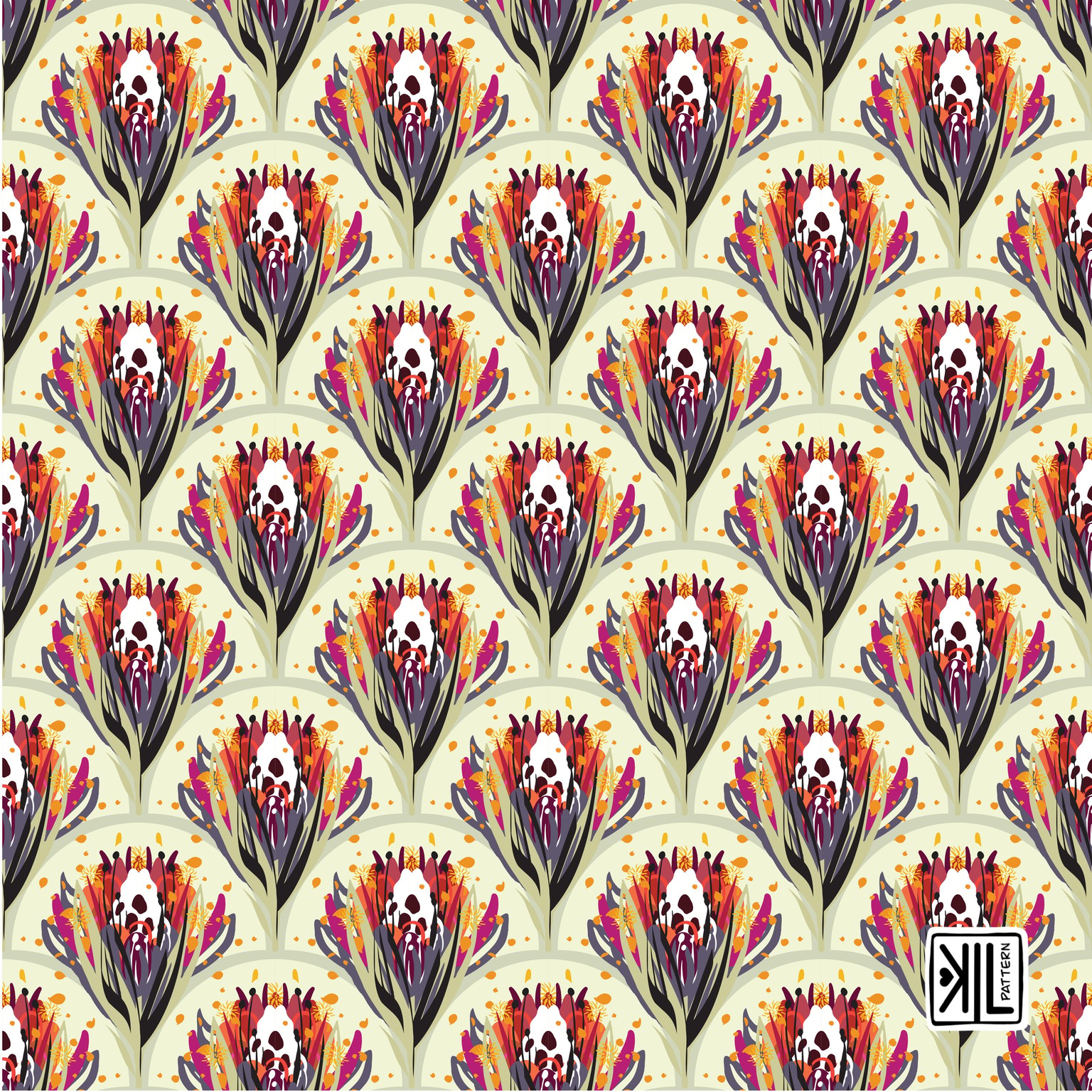 Protea as a scallop pattern - image 2 - student project
