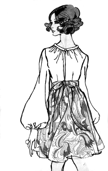 Vogue '60 Inspired Fashion Illustration - image 1 - student project
