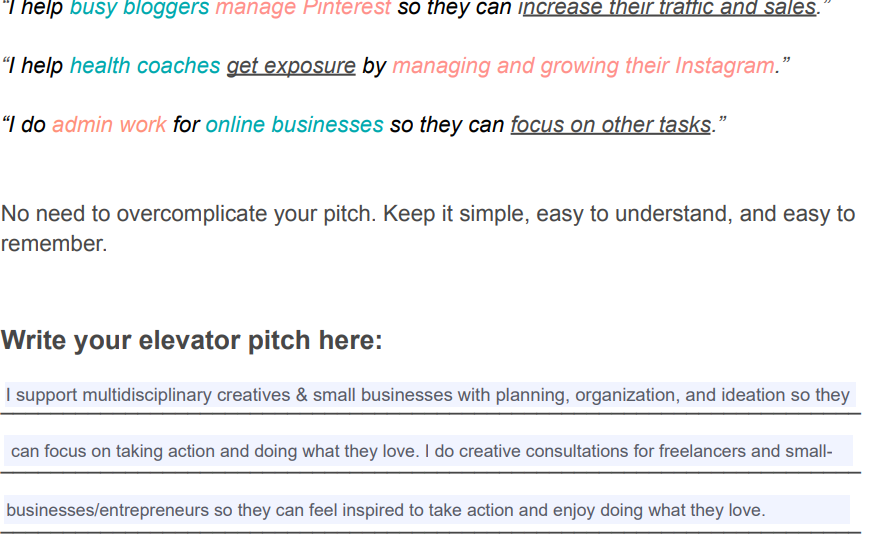 SaVonne's Elevator pitch - image 1 - student project