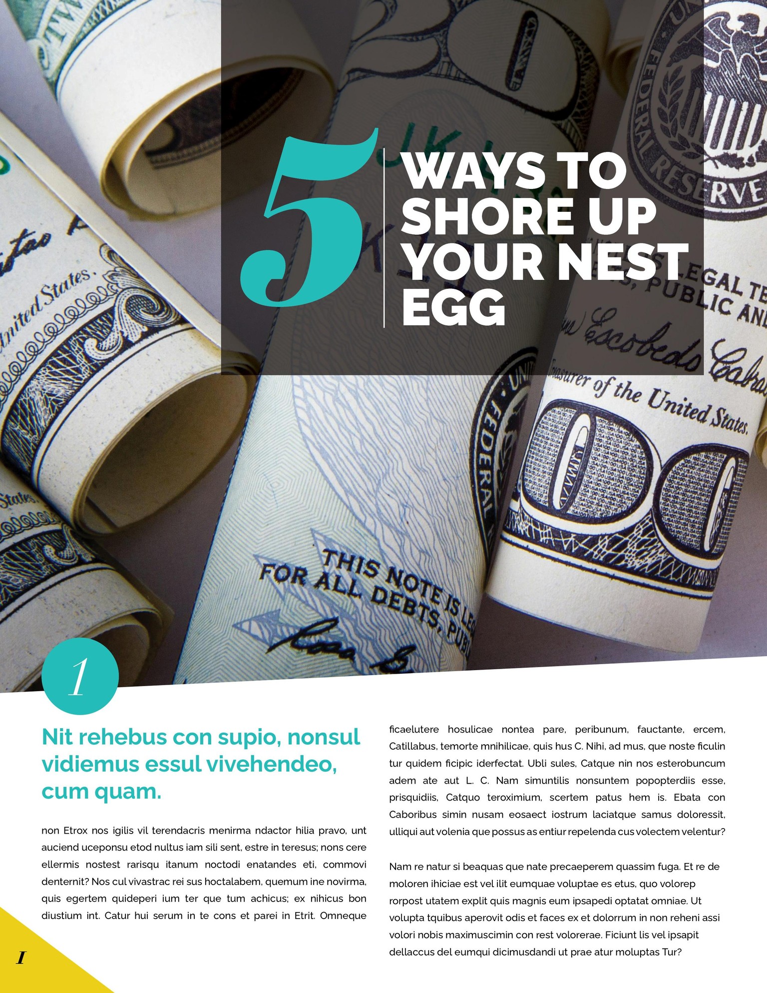 design magazine for wealth building - image 4 - student project