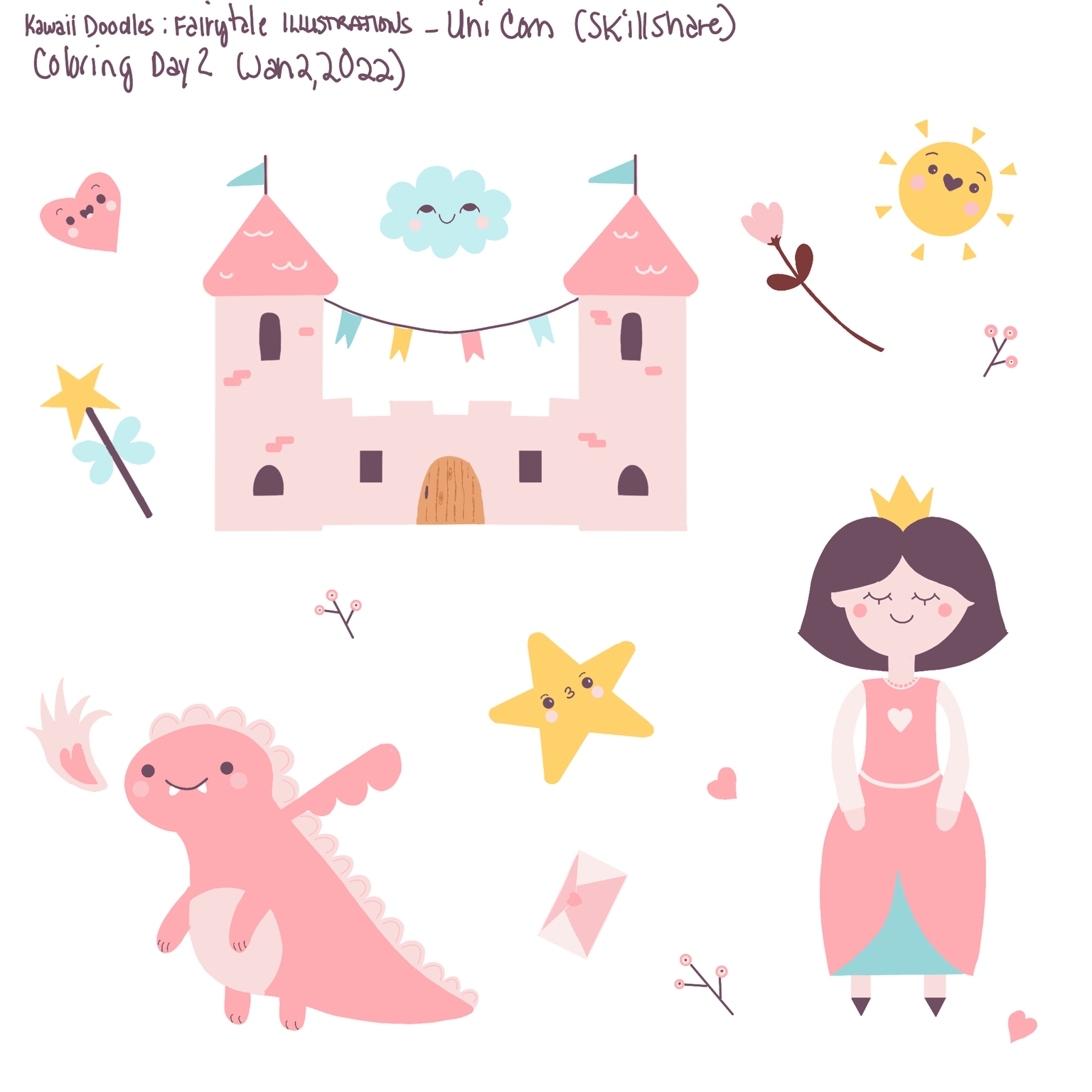 Kawaii Fairytale Stickers - image 1 - student project