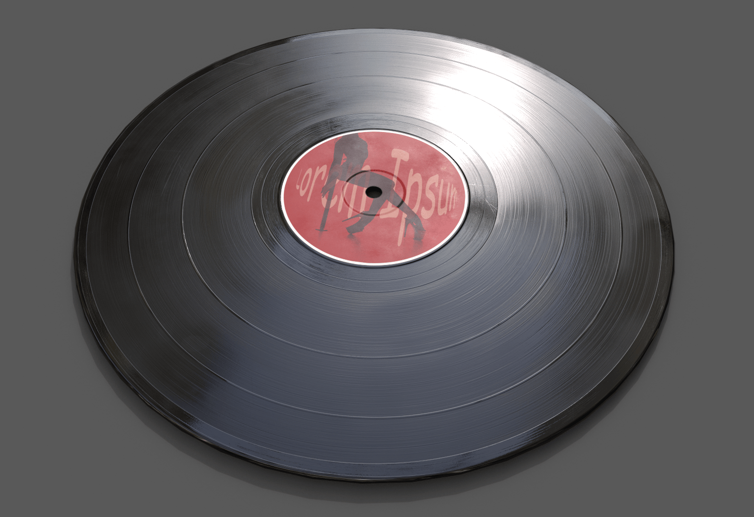 Realistic Vinyl Record - image 1 - student project