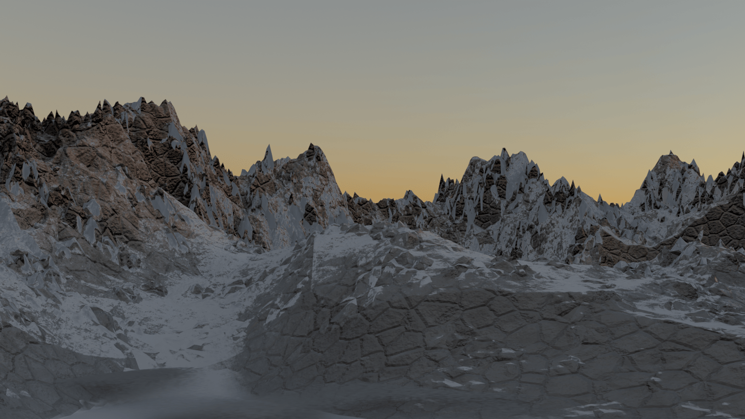 Mountain Scene - image 1 - student project