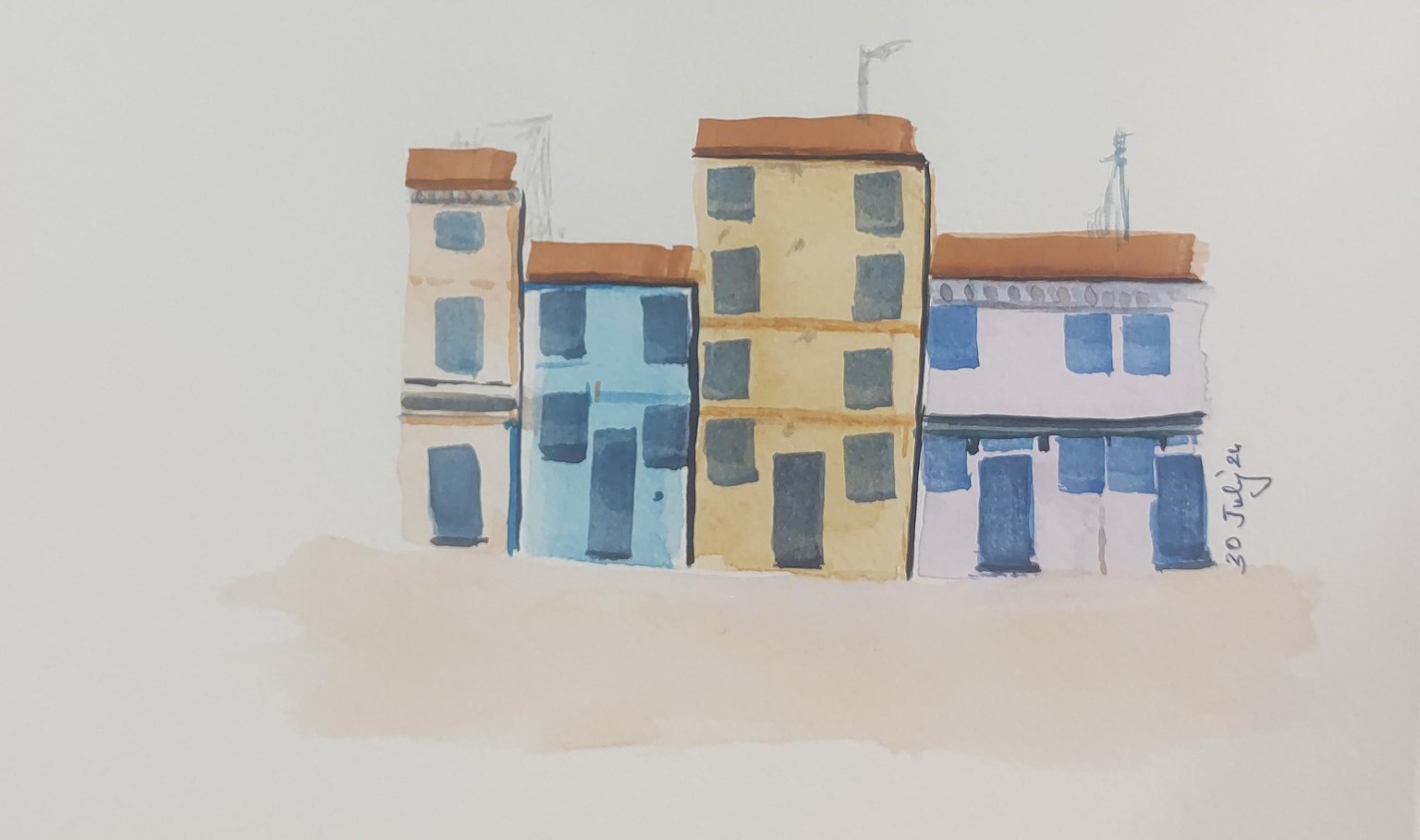 Loose watercolour - A class with Nadine Dudek - image 2 - student project