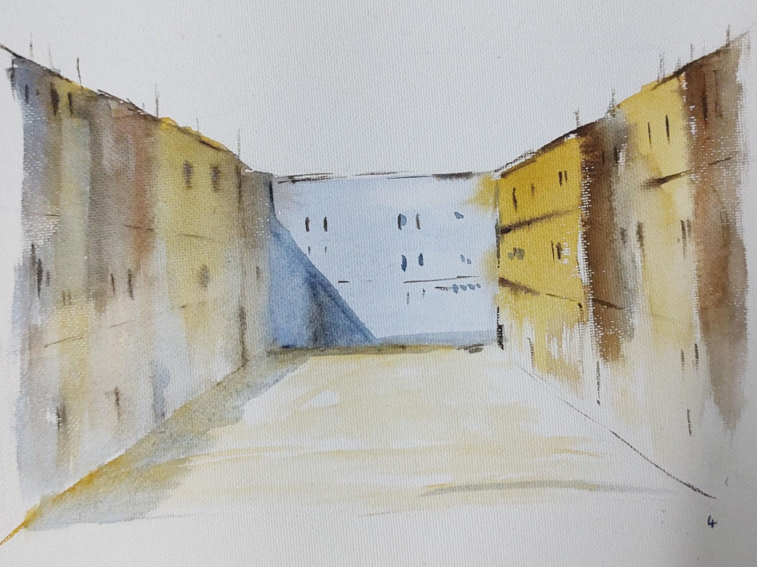 One Point Perspective in Watercolour - A class by Nadine Dudek - image 4 - student project