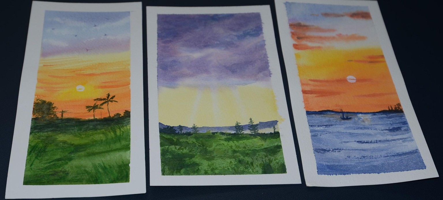 7 Days of Watercolour Sunsets: A class with Bianca Luztre Art - image 1 - student project