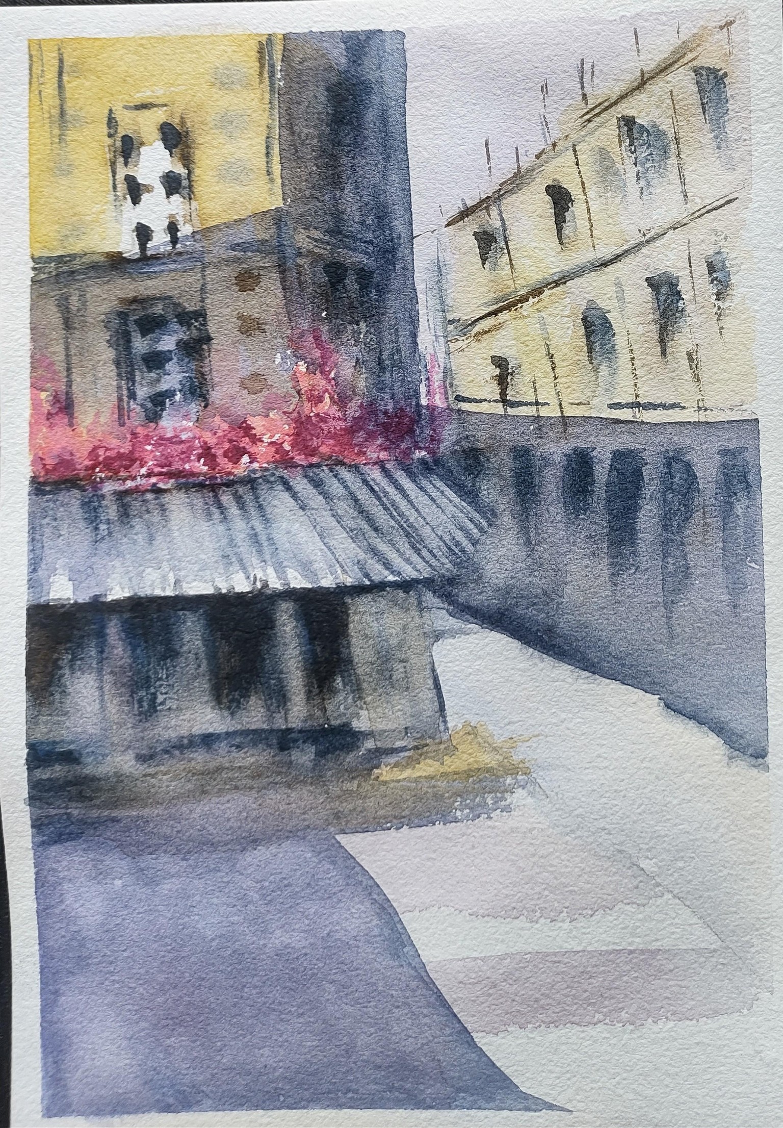 Parisian Cafe - a quick watercolour class of Nadine Dudek - image 2 - student project
