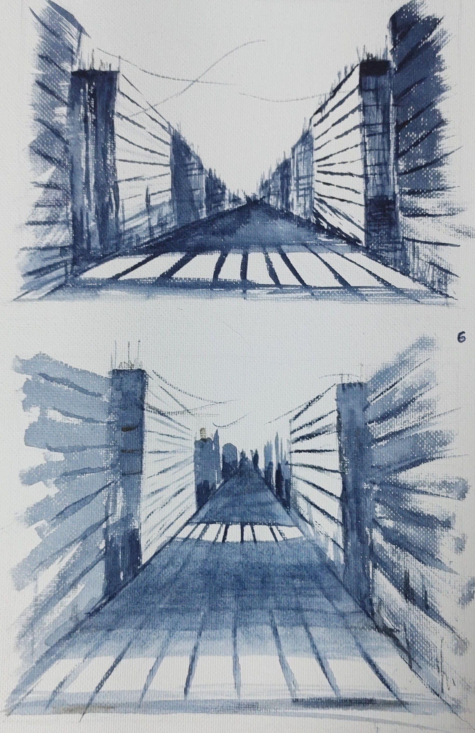 One Point Perspective in Watercolour - A class by Nadine Dudek - image 6 - student project
