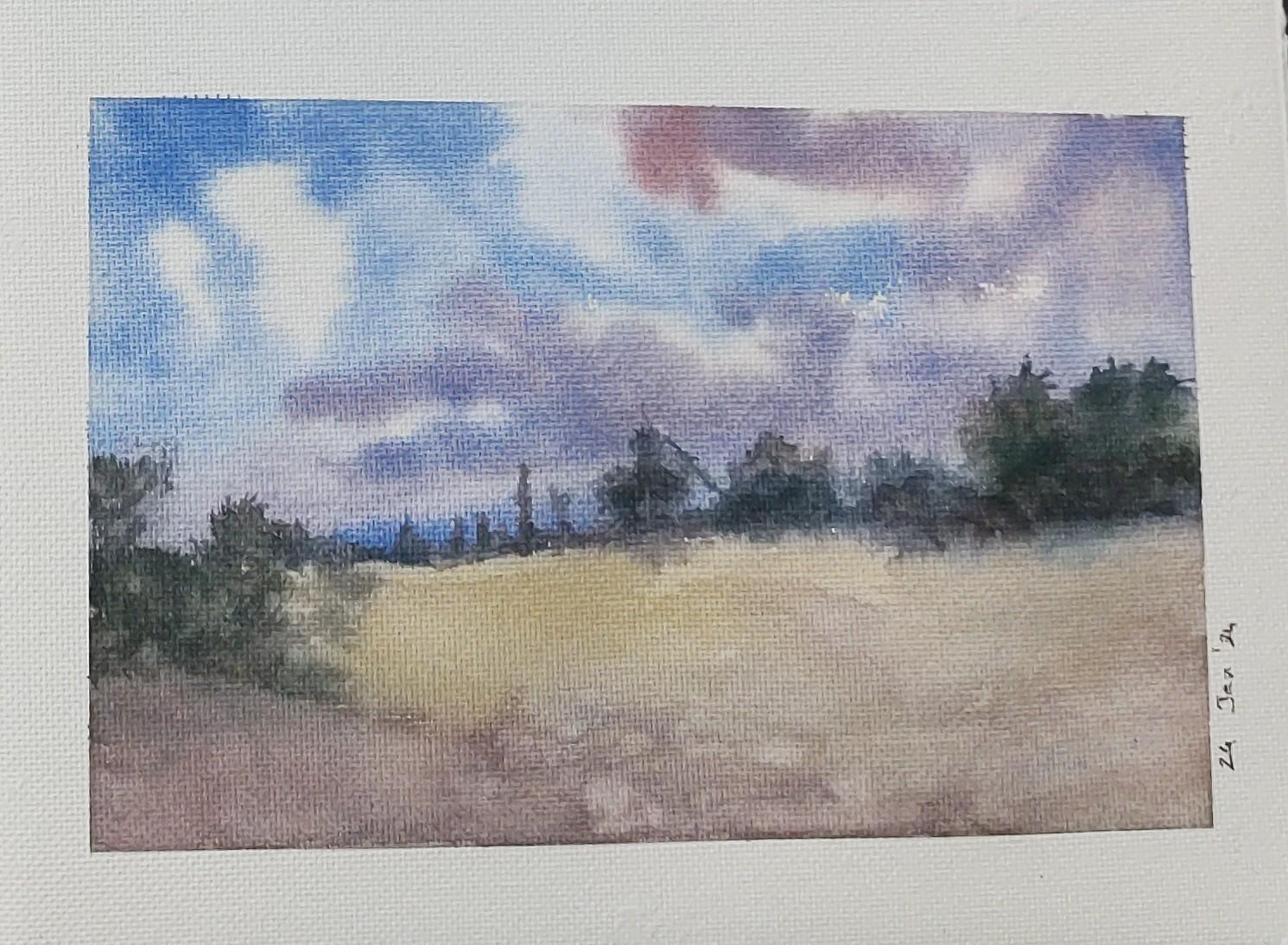 Limited colour landscape - image 3 - student project