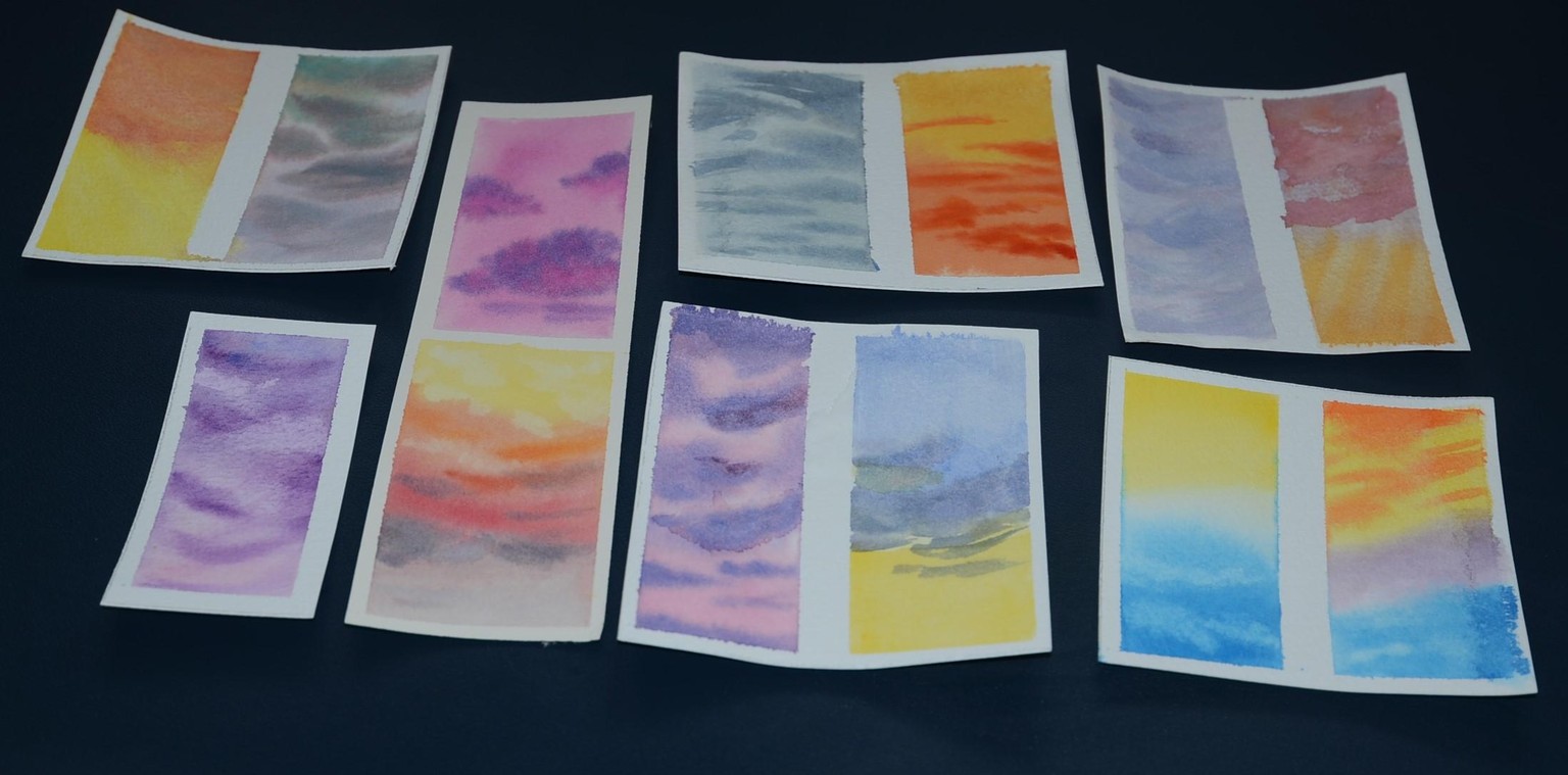 7 Days of Watercolour Sunsets: A class with Bianca Luztre Art - image 2 - student project