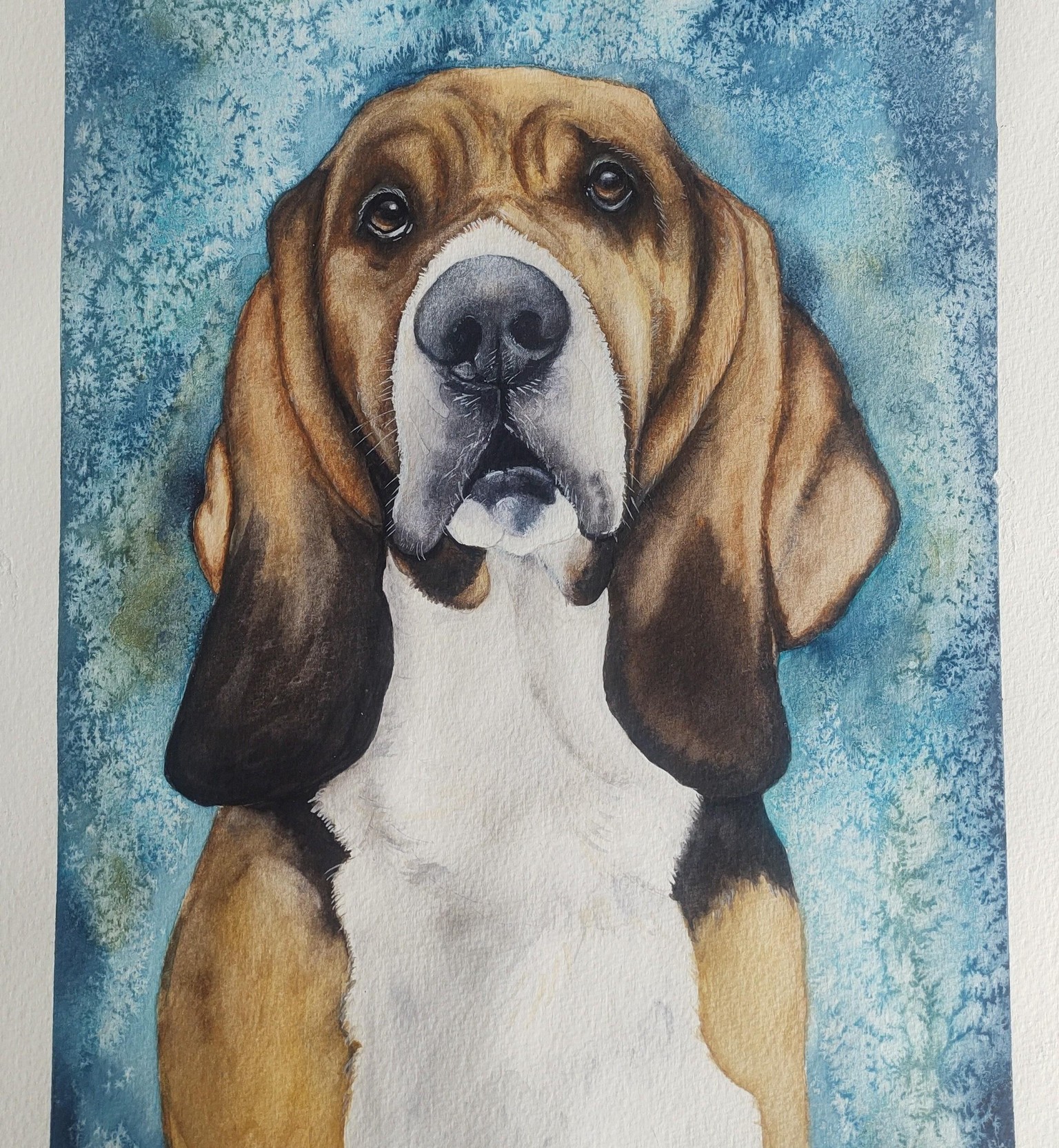 Basset Hound - a watercolour class with Mary Evelyn Tucker - image 1 - student project