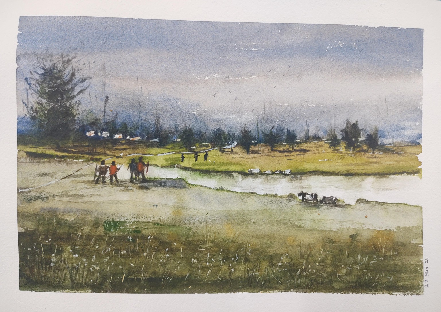 Watercolor landscape class by Nitin Singh - image 1 - student project