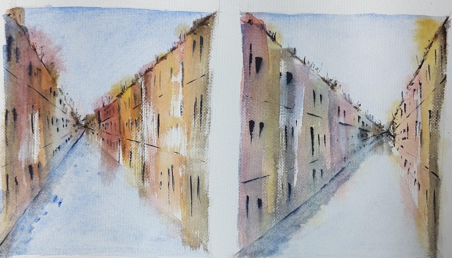 One Point Perspective in Watercolour - A class by Nadine Dudek - image 2 - student project