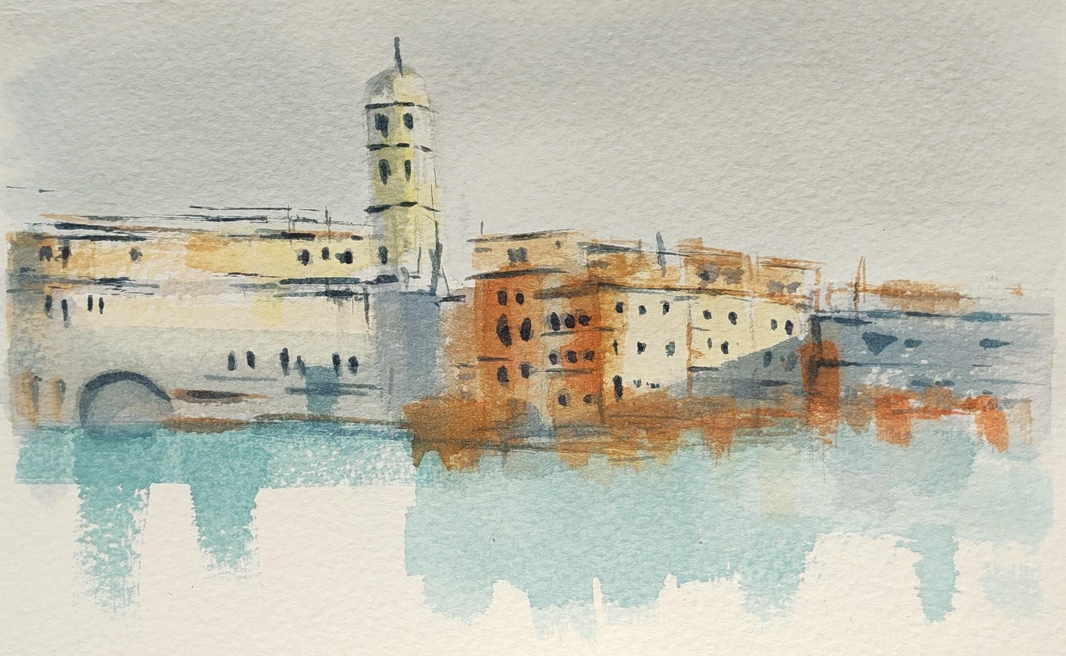 Cinque Terre - a watercolour class with Nadine Dudek - image 1 - student project