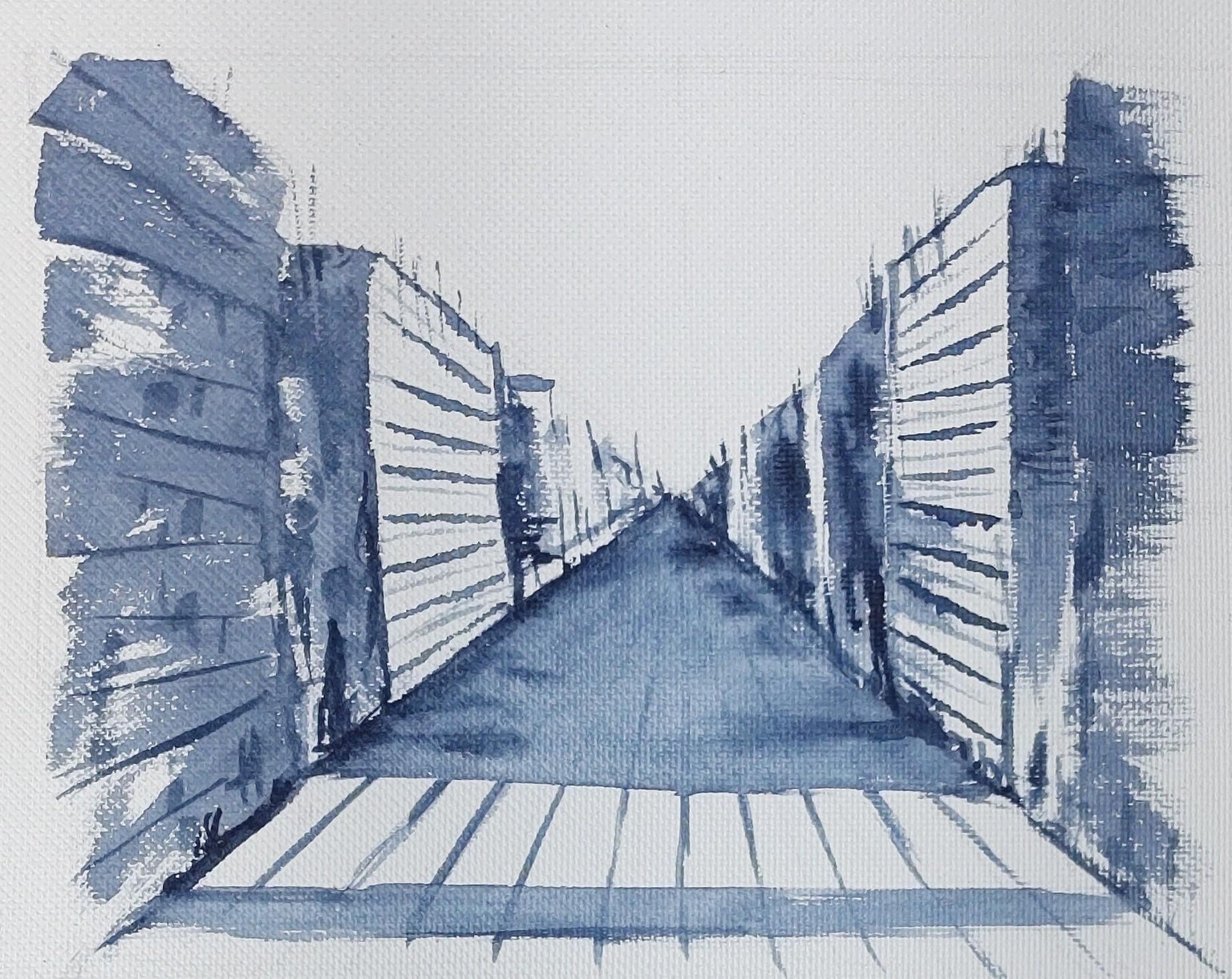 One Point Perspective in Watercolour - A class by Nadine Dudek - image 5 - student project