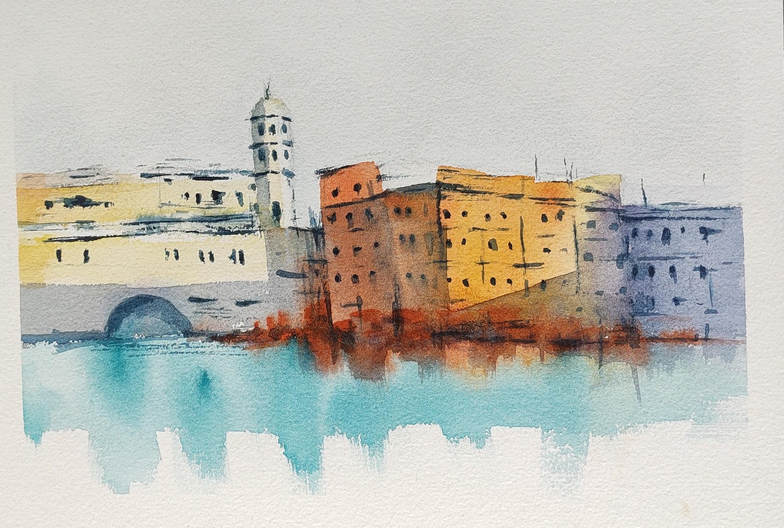 Cinque Terre - a watercolour class with Nadine Dudek - image 2 - student project
