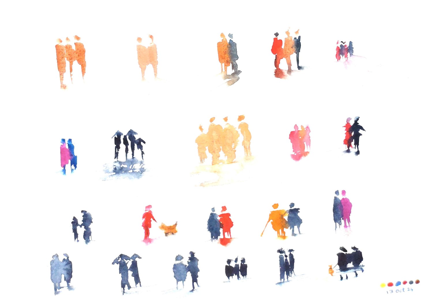 Watercolour brushwork - a relaxing class with Nadine Dudek - image 2 - student project