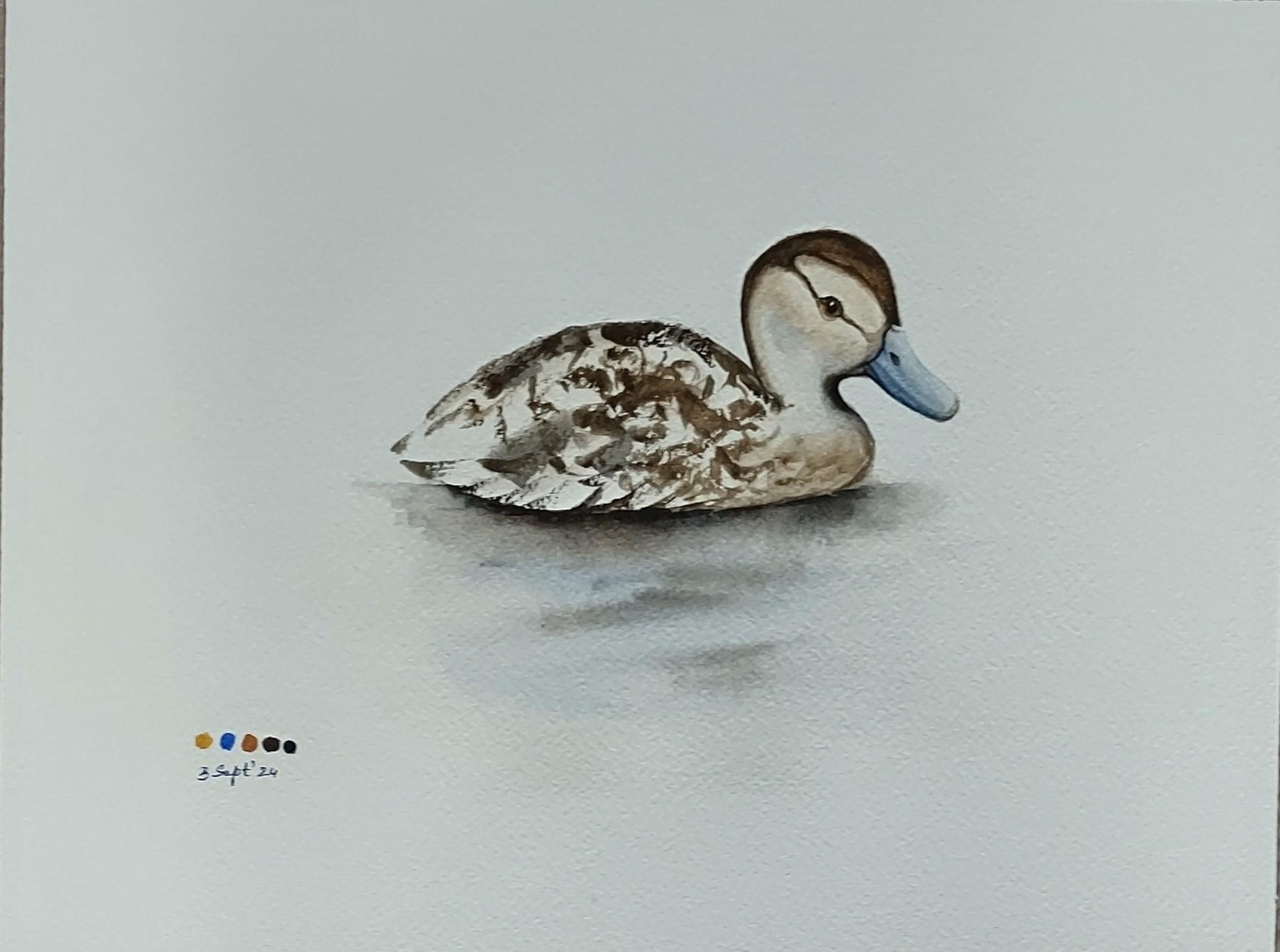 Duckling Wet in Wet. A class with Nadine Dudek - image 3 - student project