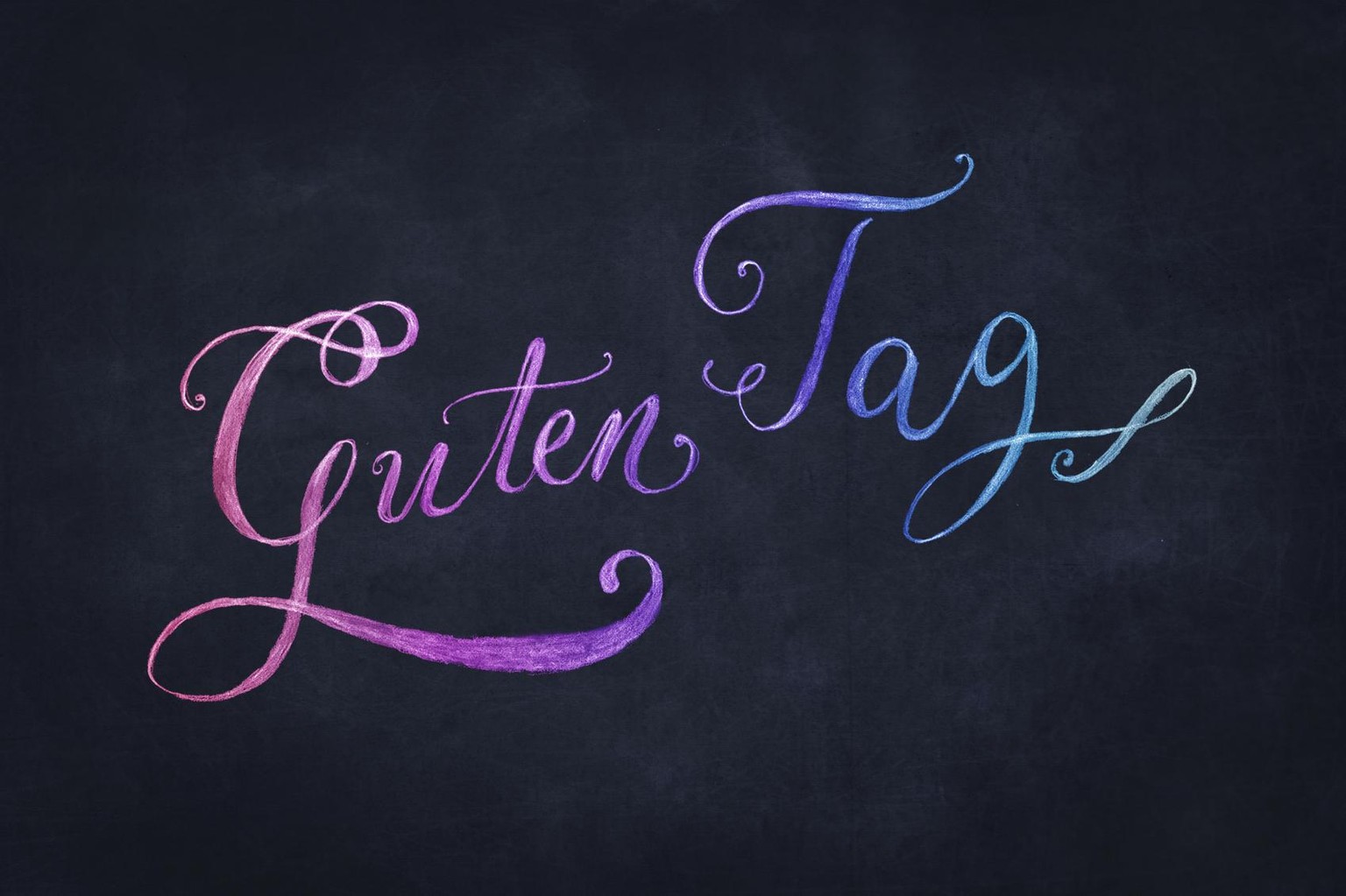 Guten Tag chalk effect - image 2 - student project