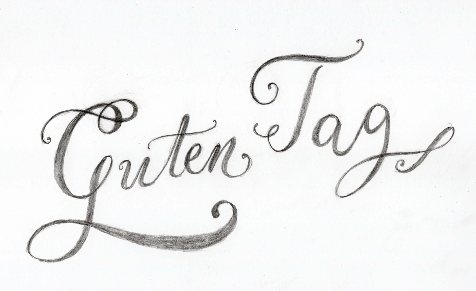 Guten Tag chalk effect - image 1 - student project