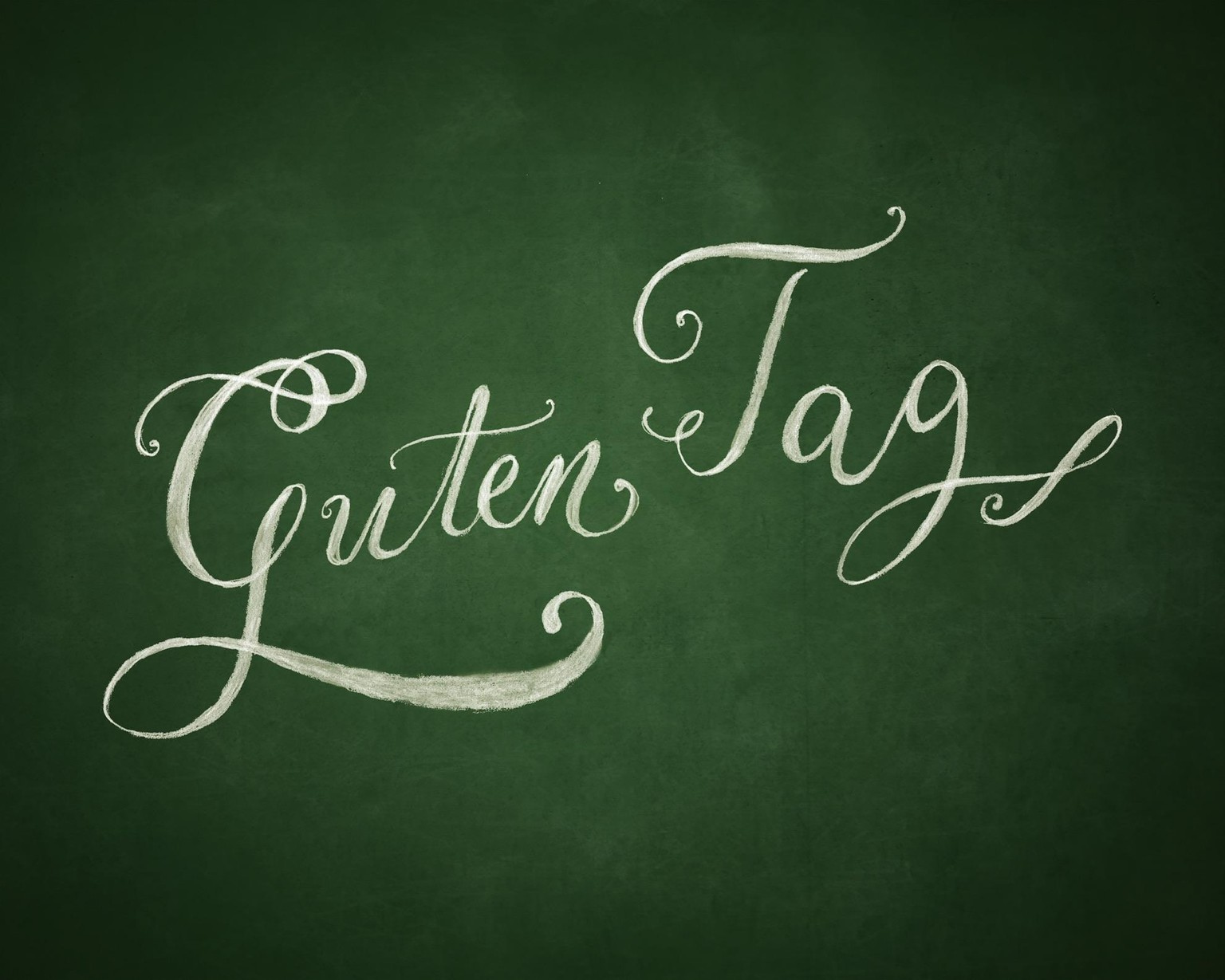 Guten Tag chalk effect - image 3 - student project