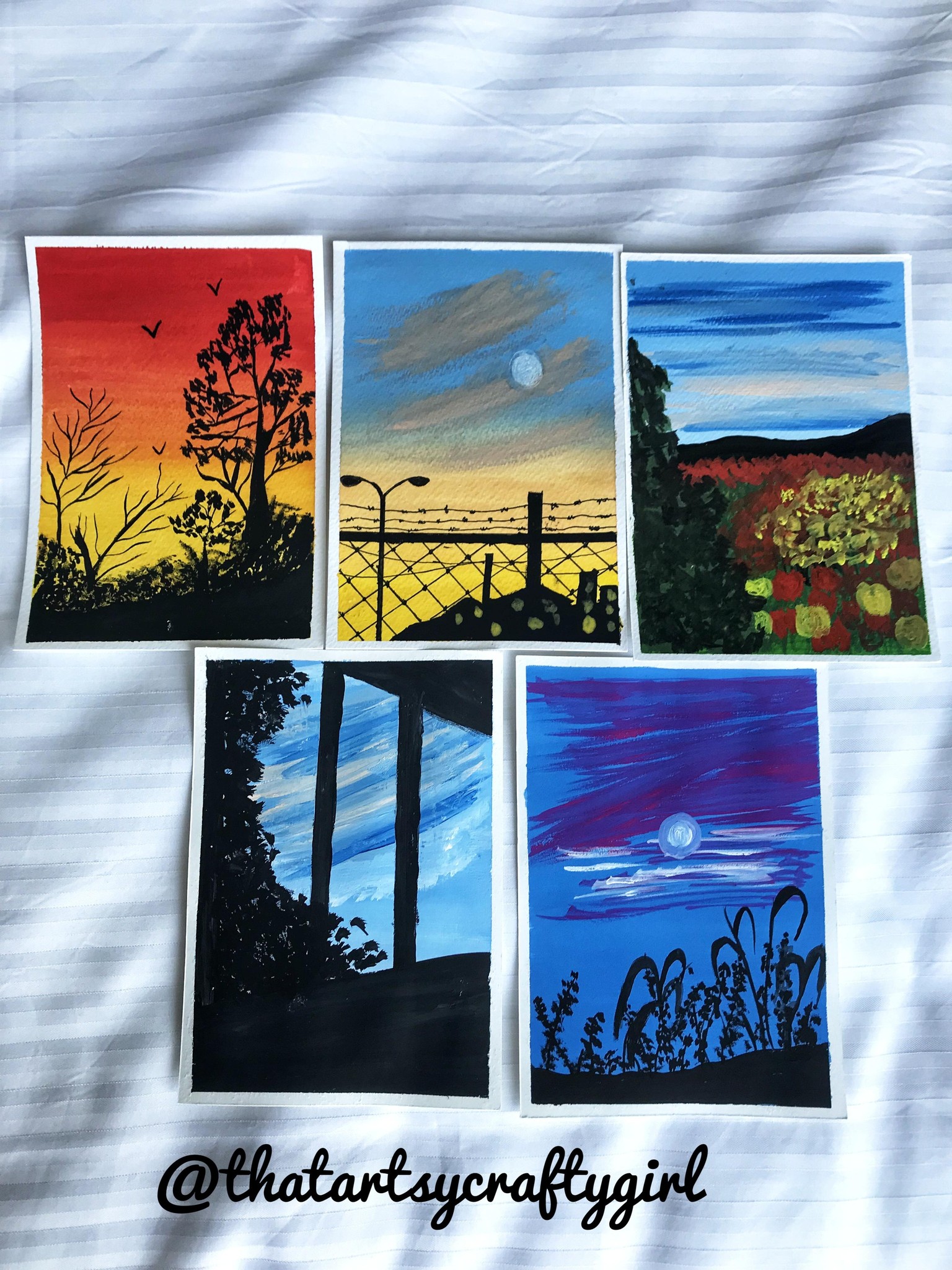 10 DAYS OF RELAXING GOUACHE LANDSCAPES - image 1 - student project