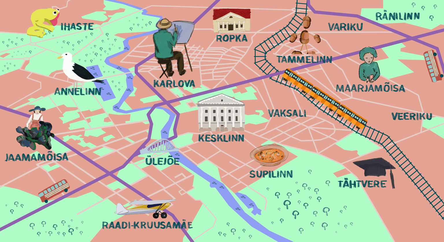 Districts of Tartu - image 1 - student project
