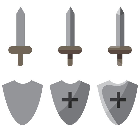 Vector Swords, Shields, and Rocket - image 1 - student project