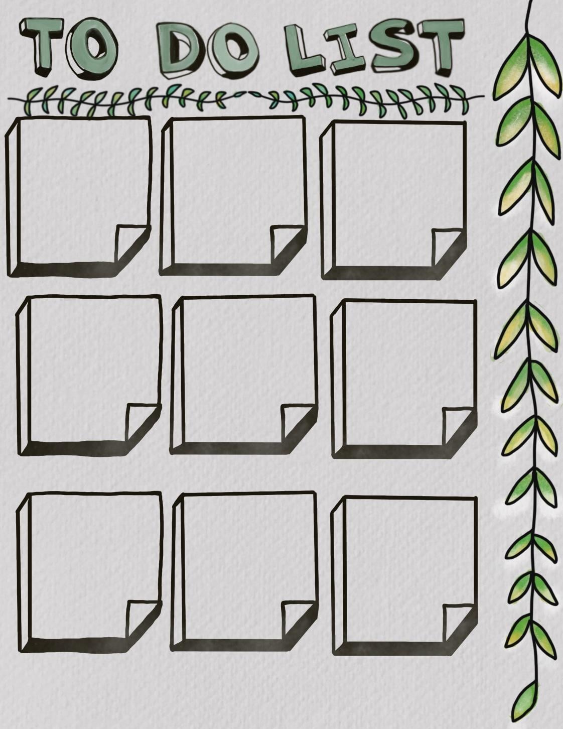 Daily and To Do List Template - image 1 - student project