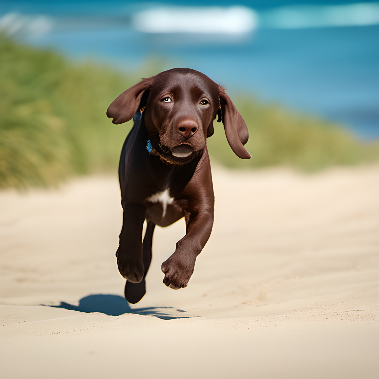 Labrador Dog at the Beach ☀️🐕🏖️ - image 3 - student project