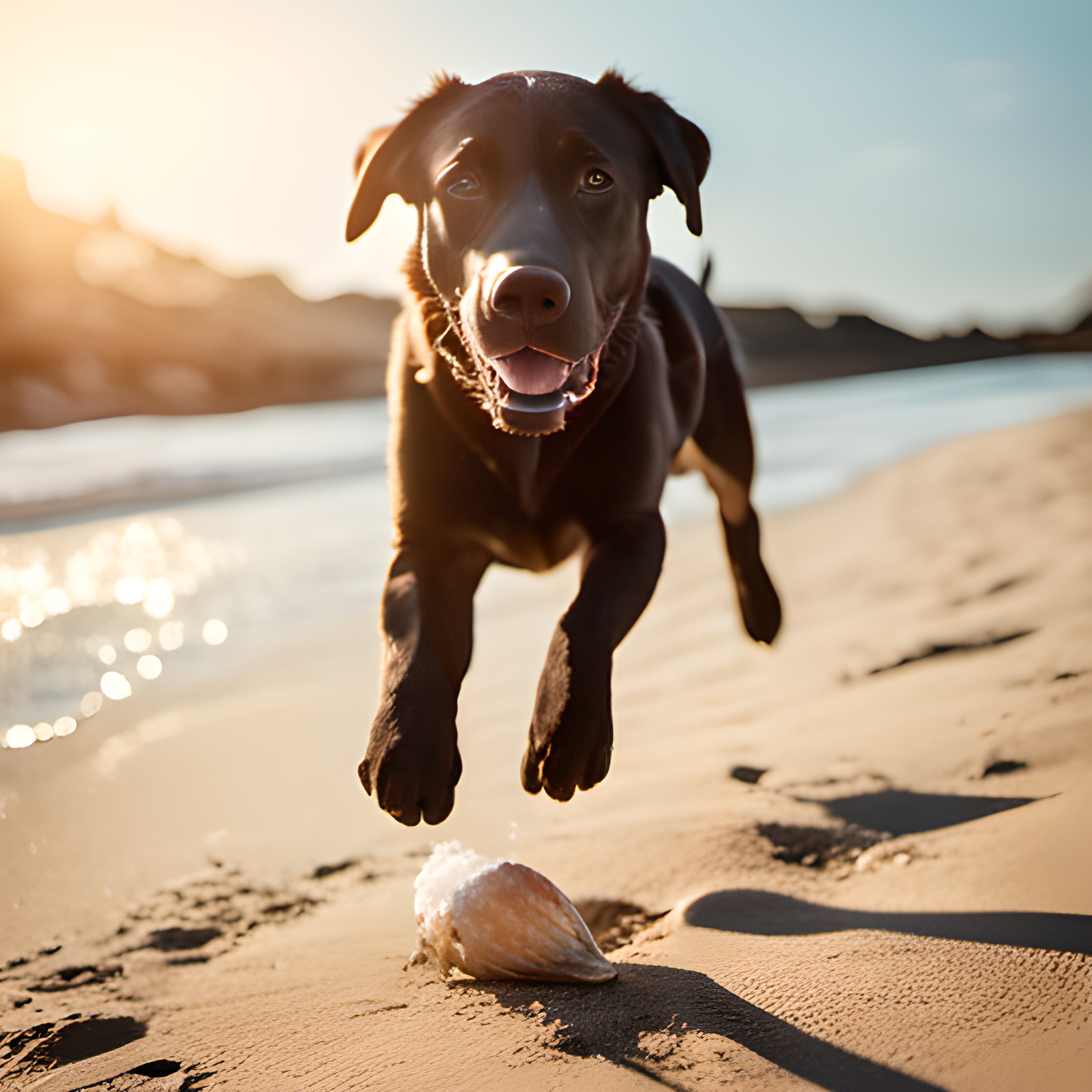 Labrador Dog at the Beach ☀️🐕🏖️ - image 4 - student project