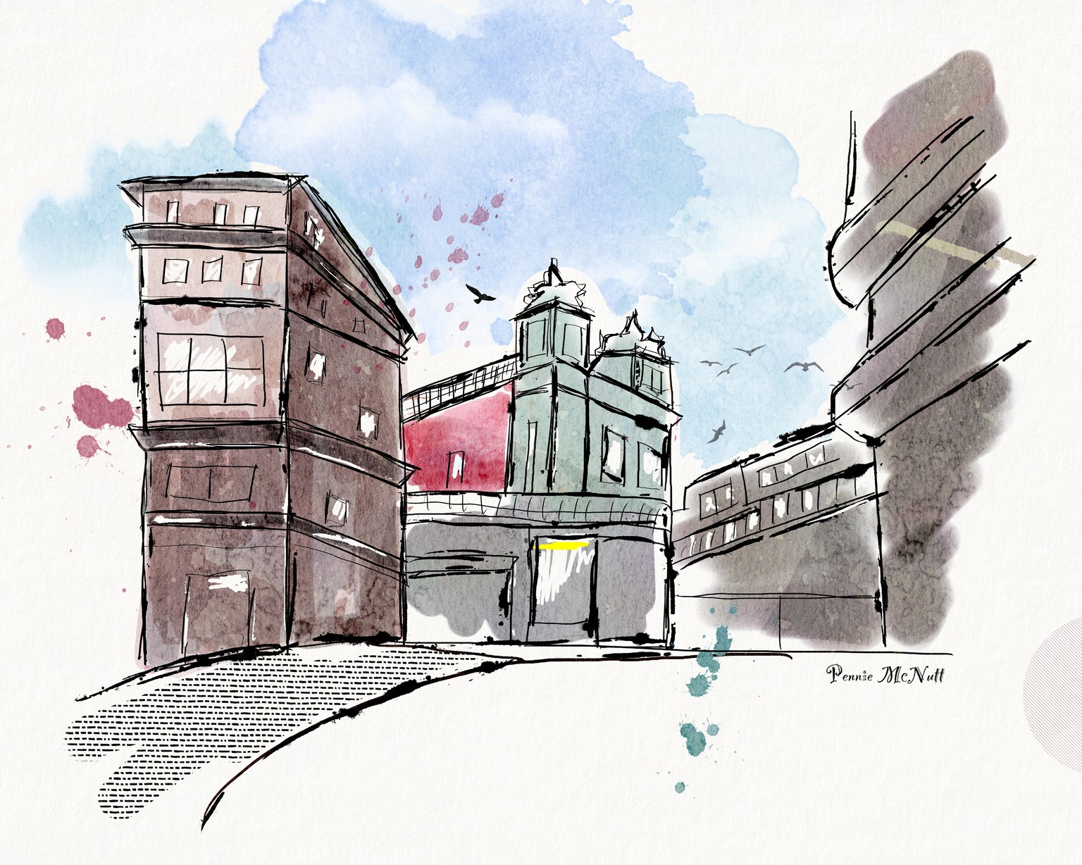 Calm street scene - image 1 - student project