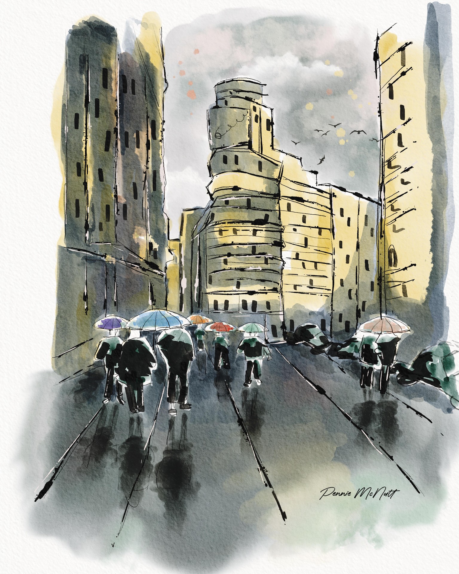 Rainy Day and Busy Street - image 1 - student project