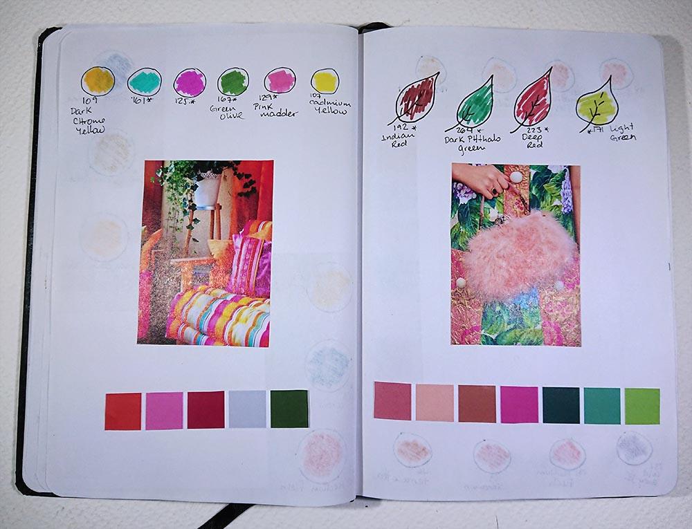 My new swatches sketchbook  - image 4 - student project