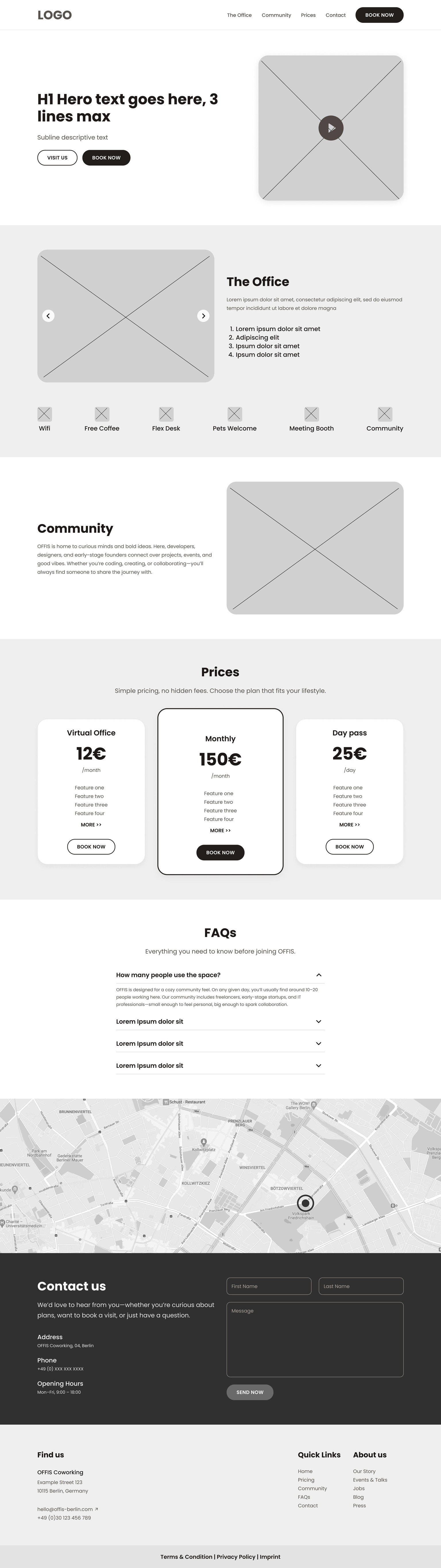UX Wireframes - image 1 - student project